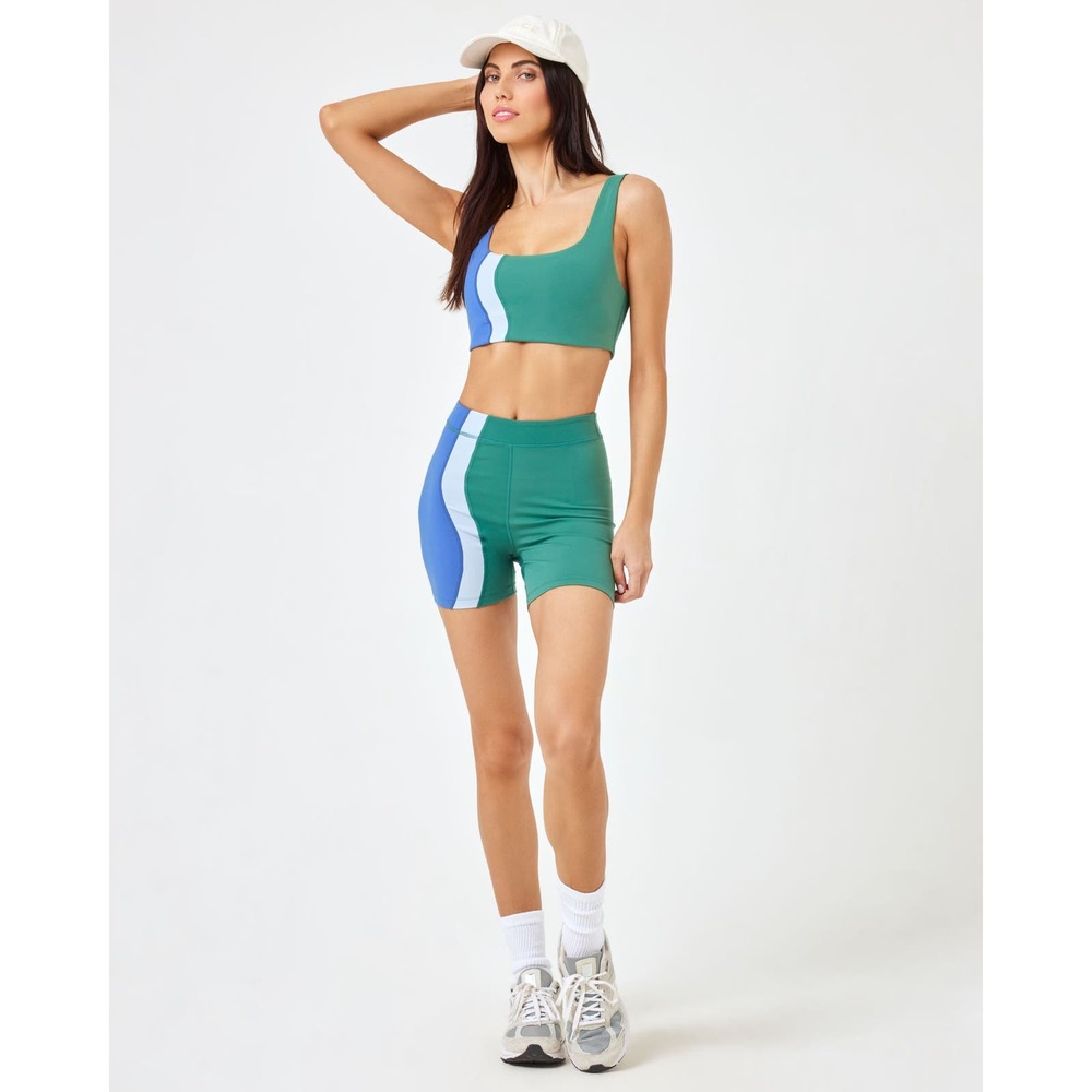 L*SPACE Make Waves Active Wear Top in Cypress L